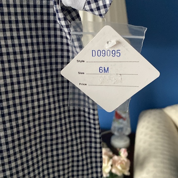 Dani little Boys white and Navy onesie - Picture 2 of 9